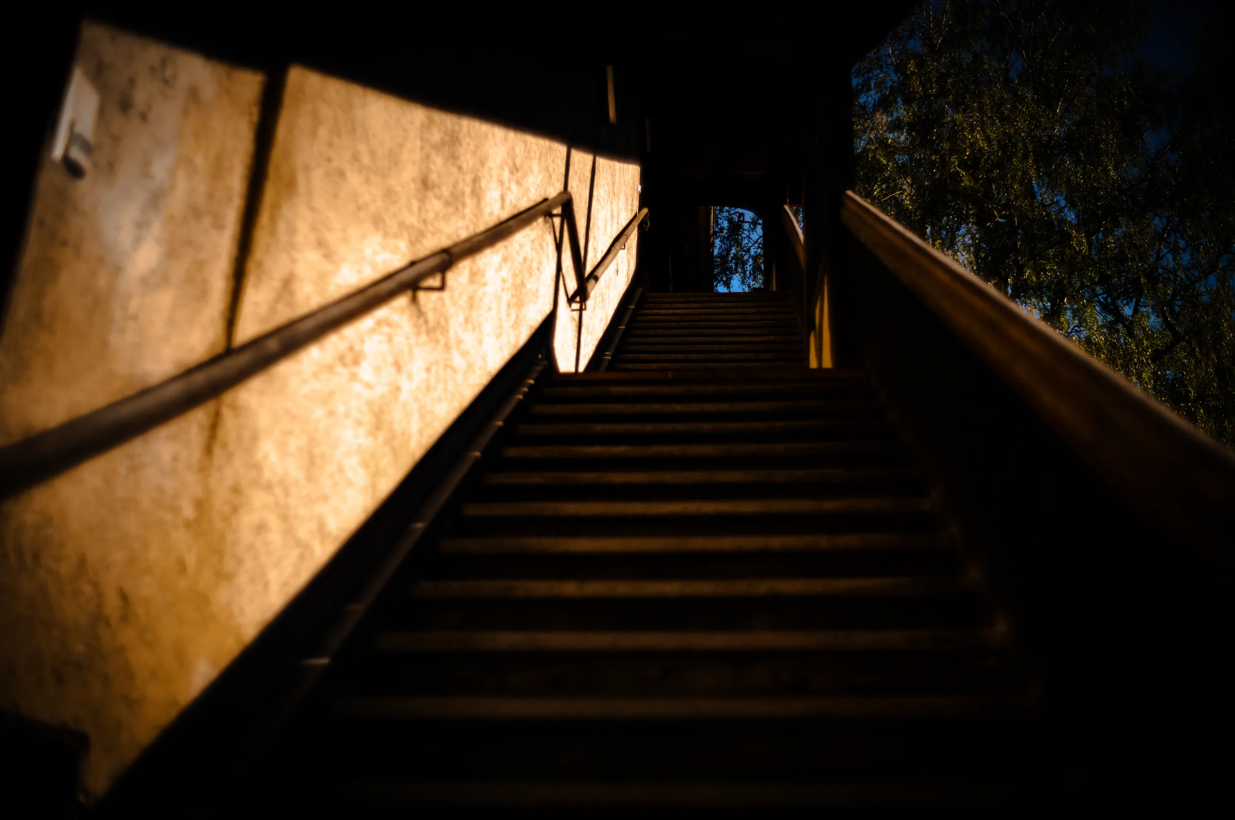 Treppe bei Nacht